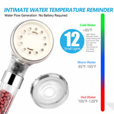 LED Shower Head with Handheld, High Pressure Shower Head with A-LED shower head