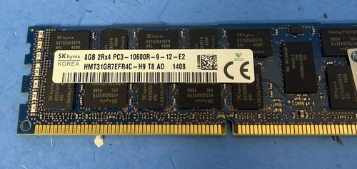 HMT31GR7EFR4C-H9 Hynix 8GB 2Rx4 PC3-10600R DDR3 SERVER RAM MEMORY - Picture 2 of 4