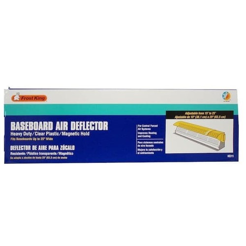 Baseboard Air Deflector - verstellbar 15 bis 25 Zoll Entlüftungserweiterung - Bild 2 von 2