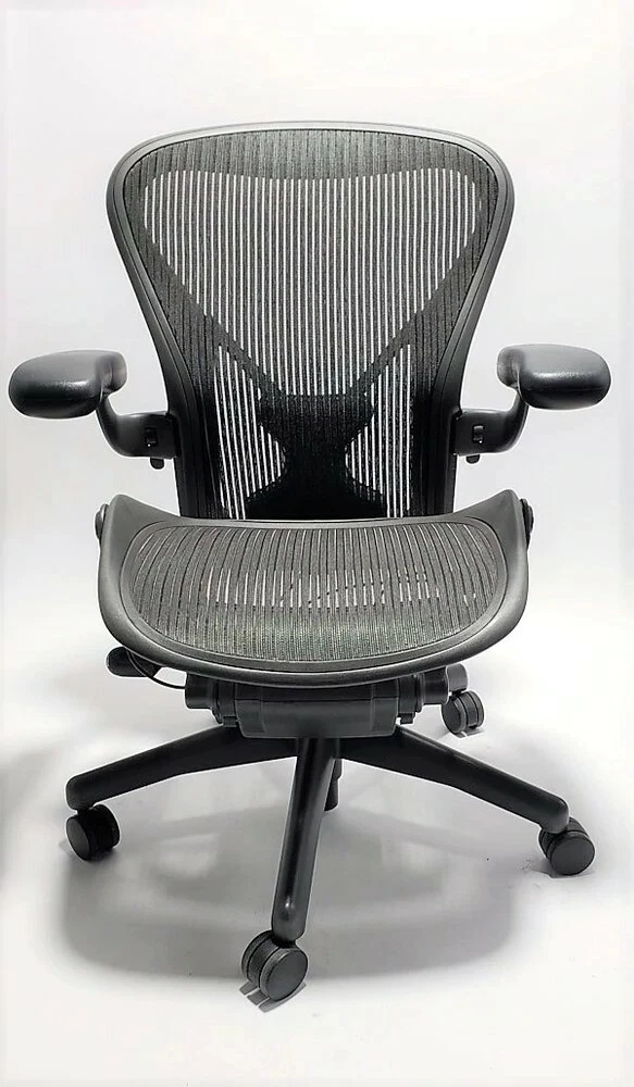 Herman Miller, Aeron Chair Fully Adjustable with Posture Fit Back Support  (Refurbished)