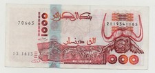 ALGERIA 1000 FRANCS 1998 PICK 142 LOOK SCANS