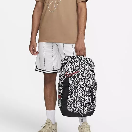 Nike Hoops Elite Pro Printed Backpack 32L Black White DQ5342 025