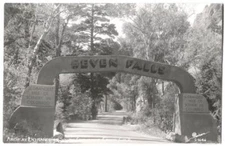 RPPC Postcard Arch Entrance South Cheyenne Canon CO 