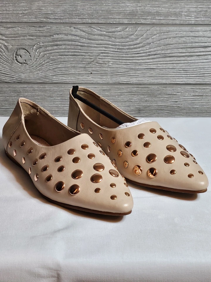 Naughty Monkey Hariette Studded Ballet Flats Women's Size US 7.5 Blush (SSS) - Image 2 of 4