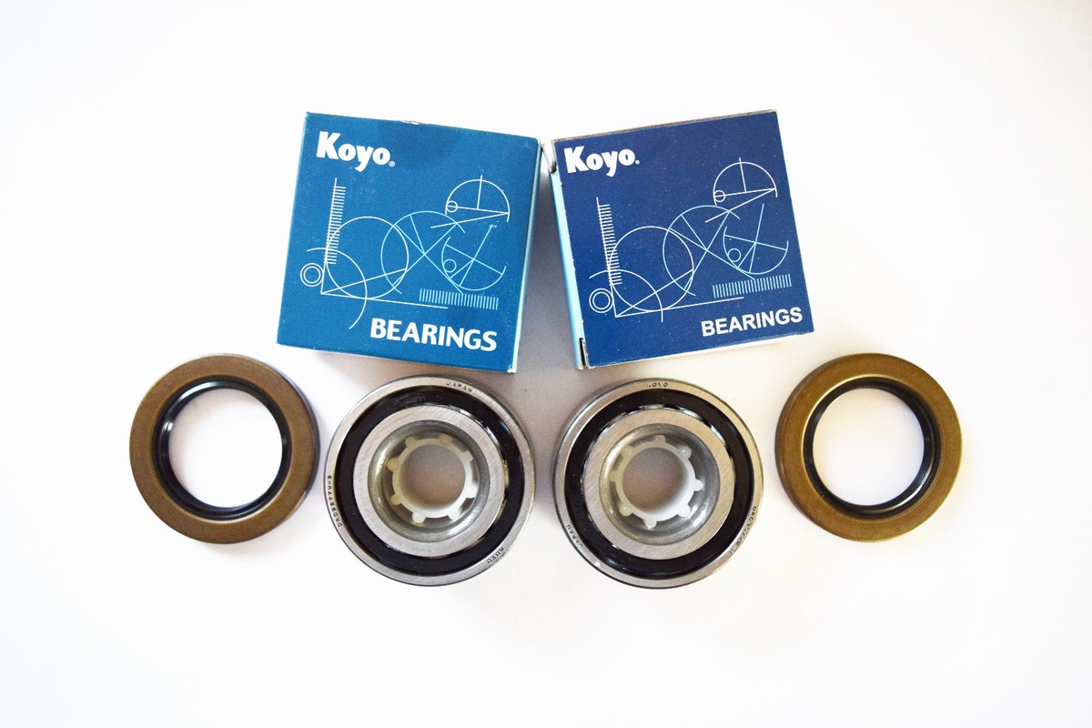 2 OEM Japanese KOYO FRONT Wheel Bearing w/Seal Set For 1990 - 1997
