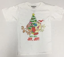 Ren & Stimpy Happy, Happy, Joy, Joy Holiday Christmas Nickelodeon Men's T-Shirt
