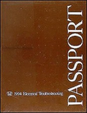 1994 Honda Passport Electrical Troubleshooting Manual Wiring Diagram Book New 94