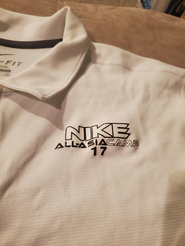 Nike Polo Shirt All Asia Basketball Camp 2017 Large Chinese size L large drifit
