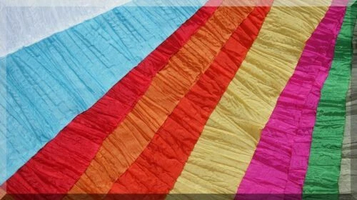 Pièces de tissu en taffetas pour loisir créatif