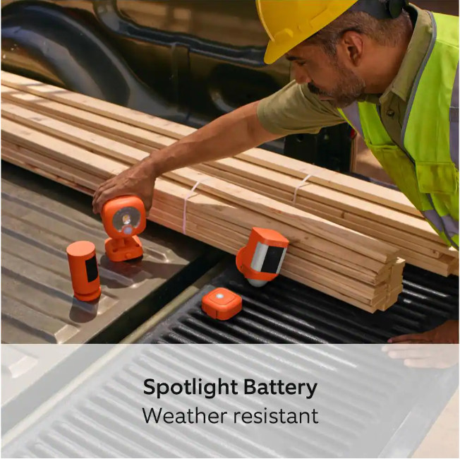 RING Jobsite Security Spotlight Battery Powered Smart Control ALEXA Compatible