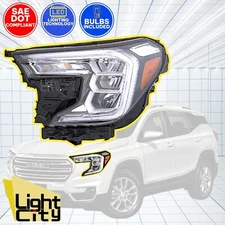 [FULL LED] For 2022-2024 GMC Terrain SLE/SLT Driver Side Reflector Headlight LH