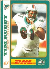 ODDBALL-DHL Tim Ruddy DOLPHINS Notre Dame
