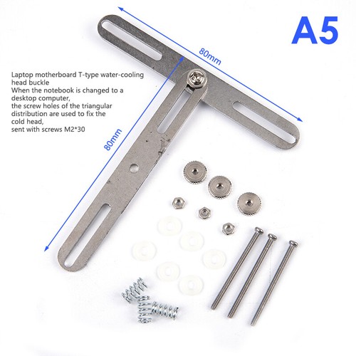 Stainless Water Cooling Waterblock Buckles CPU GPU Heatsink Block Liquid Cooler - Photo 8/13