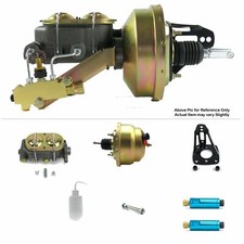 1953-56 Ford F100 Frame Mount Power 8 Dual Brake Booster Master Kit Disc Disk
