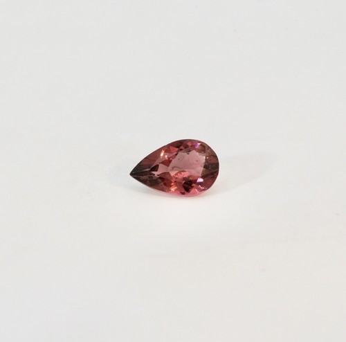 0.80 ct Best Grade Luster Brownish Pink Natural Tourmaline - Pear 8x5 mm Video ! - Picture 2 of 2