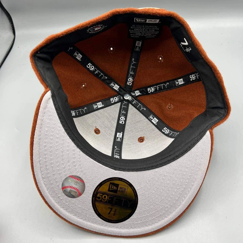 Gorra ajustada de los Astros de Houston para hombre 7 3/8 marrón gris 59Fifty New Era MLB Foto 2 de 4