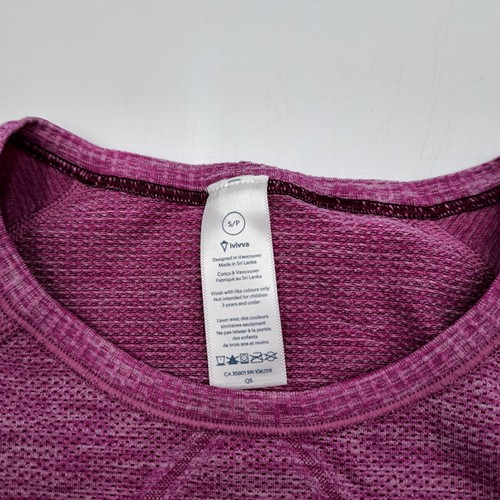 Ivivva Shirt Girls Small Pink Stretch Yoga Running Thumb Hole Sleeve Pullover - Picture 4 of 10
