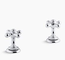 Kohler K 98068-3-CP Artifacts Lavatory Cross Handles  Valves, Polished Chrome