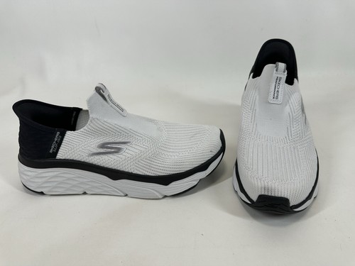 Skechers Damen-Slipper Hands Free Max Cushion Sneaker weiß schwarz Größe 9