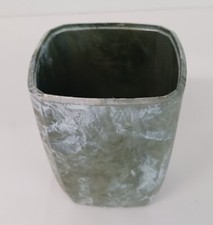 Toothbrush Holder Unbranded Plastic Green White 4.5" Tall GUC