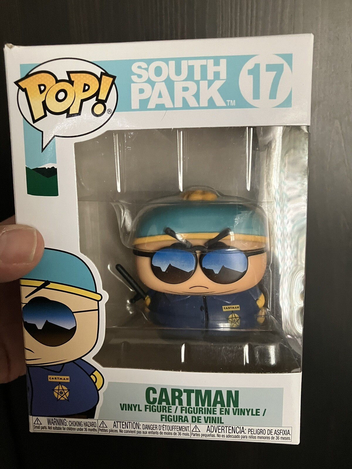 Figurine Funko Pop South Park 17 Eric Cartman Police en parfait état d'origine