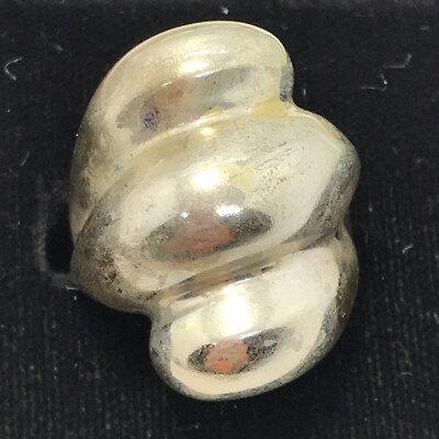 Vintage  ESPO  Sterling SIlver Unique Domed Design  Ring   sz 6
