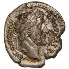 Antoninus Pius 138-161AD AR Denarius. Rome. Aequitas