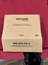 WATT BOX  WB-200-CE-4 Mounted Power Conditioner 4 Outlet NEW