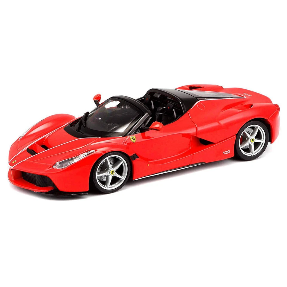 Bburago 1:24 Ferrari Race & Play LaFerrari Aperta Open Roof Car Replica Toy Red