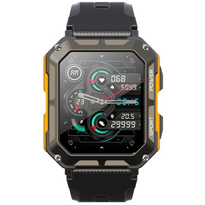 Men Retangle Bluetooth BT Wireless Call Fitness Tracker Sport Smartwatch Watches
