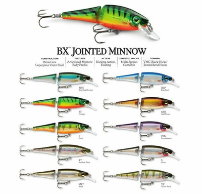 Rapala Balsa Xtreme 7g Jointed Shad 6cm BX Fishing Lure Variation