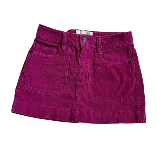 Old Navy Corduroy Girls Size 6 RASPBERRY PINK Skirt Adjustable Waist - Picture 2 of 4