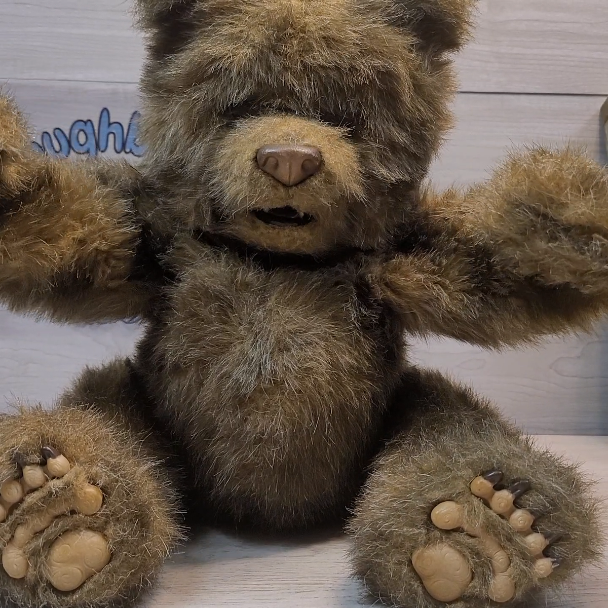 FurReal Friends Luv Cubs Brown Bear Toy 2004 Tiger Electronics