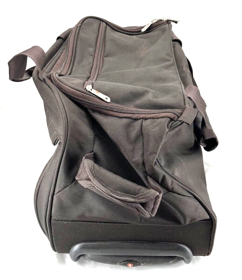 Bolsa de lona Swiss Gear marrón portátil de viaje con correa suave rodante Foto 4 de 4