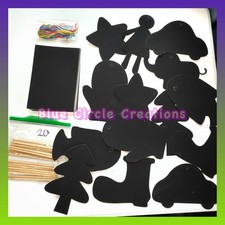 Scratch Art Paper Rainbow Crafts for Kids Black Magic Scratch Off Craft 48 pcs