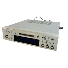 ONKYO MD-133 Hi-MD Mini Disc Recorder Silver High Speed MDLP Tested Working