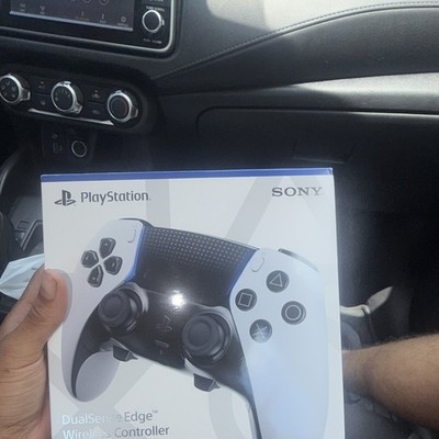 Sony DualSense Edge Wireless Controller for PS5, Replaceable Sticks, White/Black
