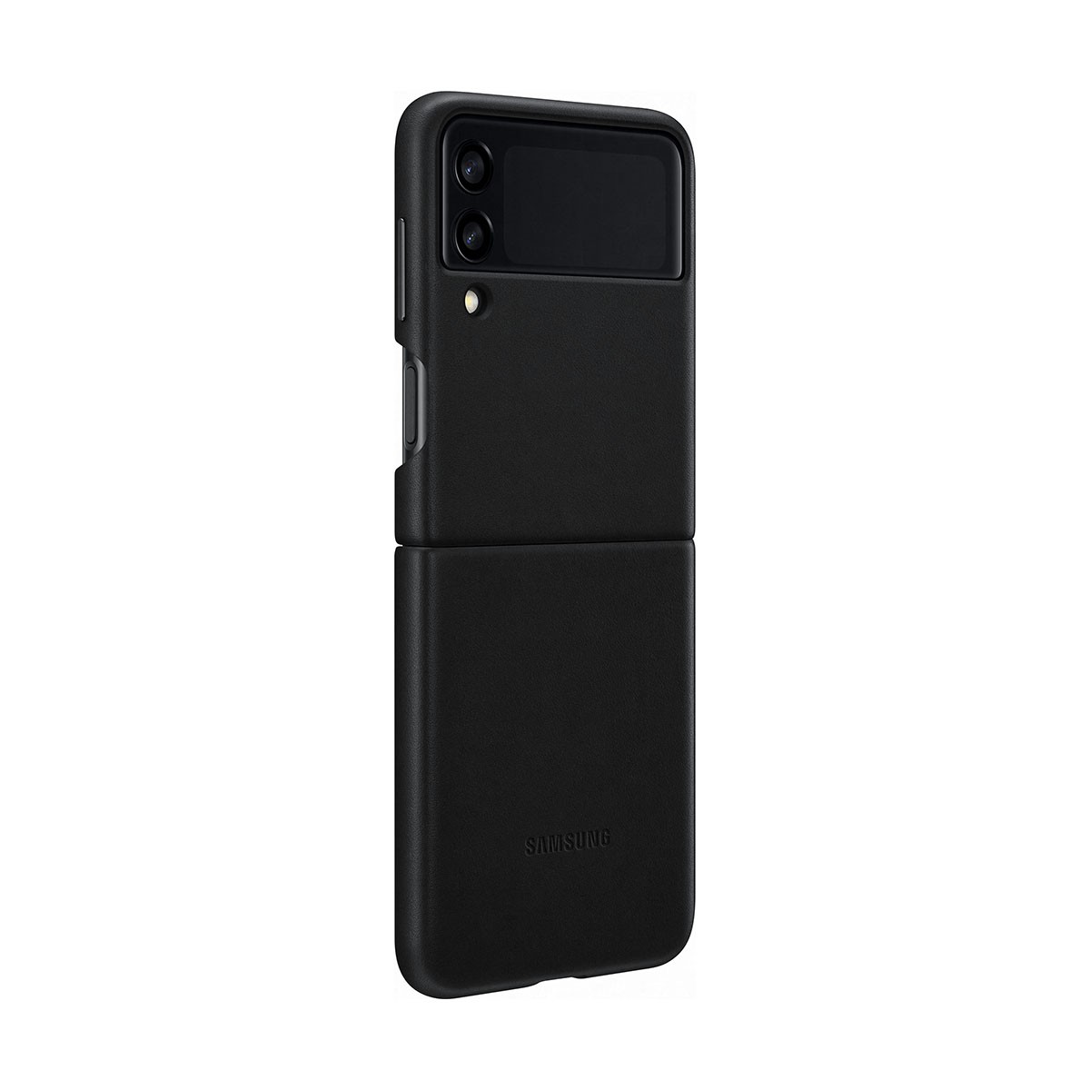 Coque en cuir pour Galaxy Z Flip 3 compatible avec la recharge sans fil
