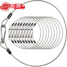 10 Pack Stage Light Safety Cables for Stage DJ Party Lights Thickened 1/8 Dia...