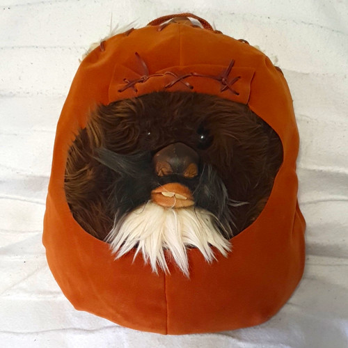 Vintage Star Wars Wicket Ewok Small Brown Faux Fur Backpack Rucksack