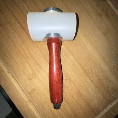 Poly Head Leathercraft Mallet with Wooden Handle