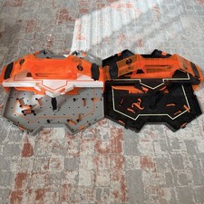 2 Hexbug Nano Hive Habitat Arena Carry Cases! Grey and Orange + Glow in the Dark