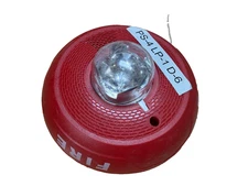 System Sensor PC2RL Fire Alarm Horn Strobe Ceiling Red No Mounting Plate