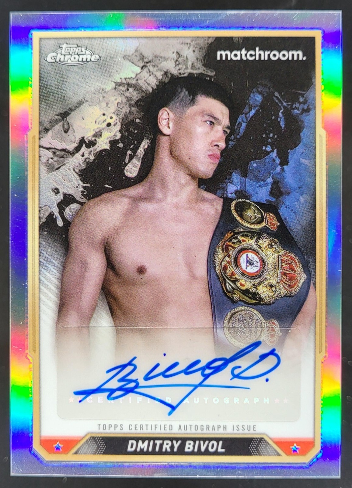2024 Topps Chrome Dmitry Bivol Auto #CBA-DBL MG3