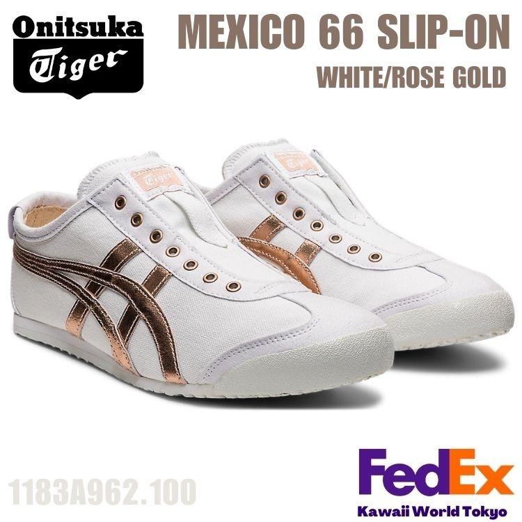 Onitsuka Tiger MEXICO 66 SLIP-ON WHITE / ROSE GOLD 1183A962 100