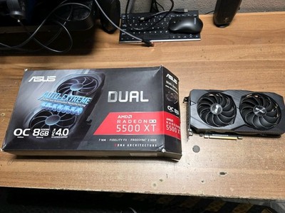ASUS Dual Radeon RX 5500 XT 4GB GDDR6 PCI Express 4.0 Video Card PARTS READ