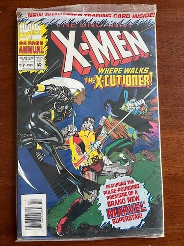 UNCANNY X-MEN ANNUAL # 17 NEWSSTAND COPY MARVEL 1993 SEALED W/TRADING CARD