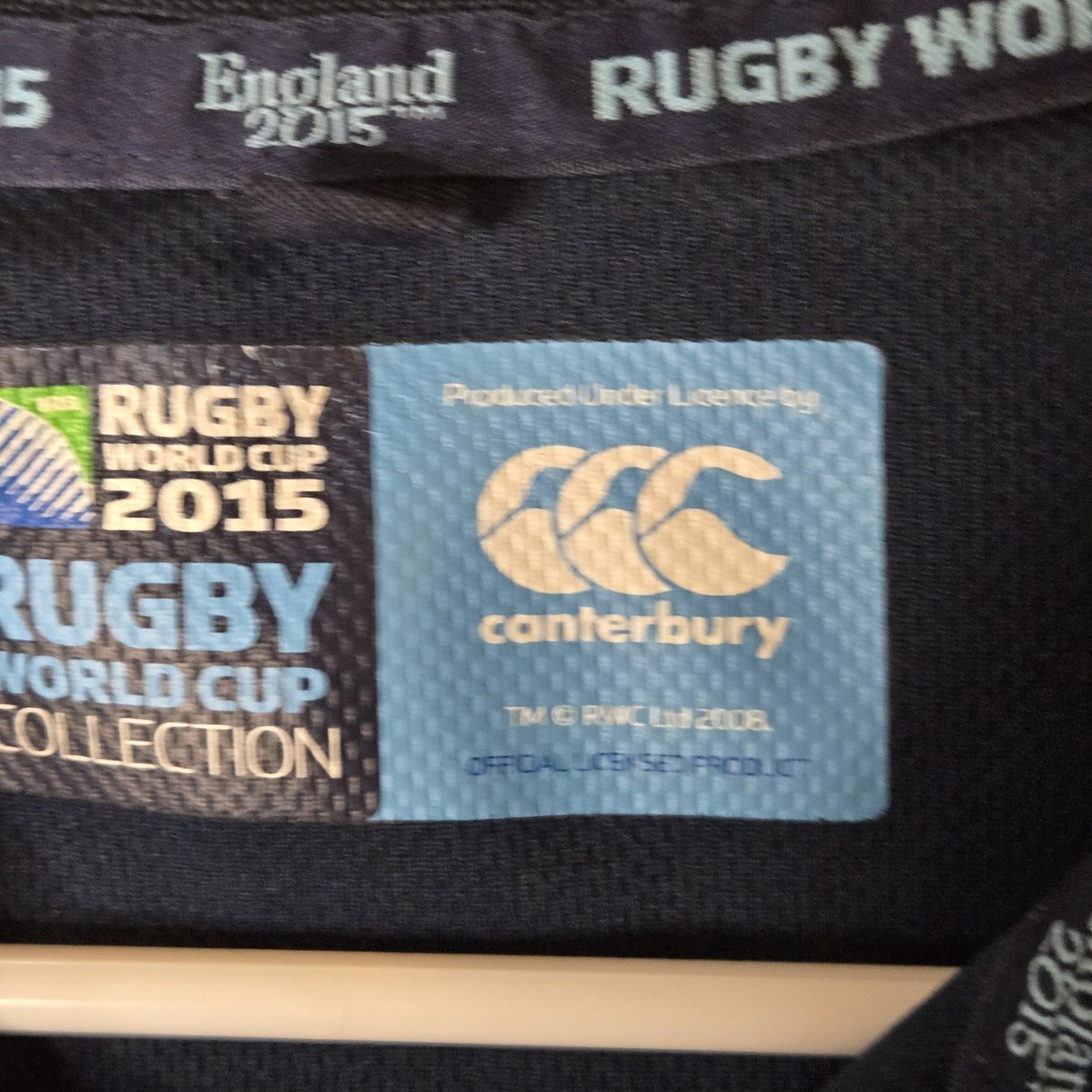 Canterbury ラガーシャツ RUGBY WORLD CUP 2015 RUGBY UNION ENGLAND 2015 WORLD CUP SHIRT JERSEY CANTERBURY SIZE L