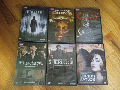 BBC DVD Lot Sherlock/Burton & Taylor/ White Chapel/Intruders/Save Our Skins/Clay