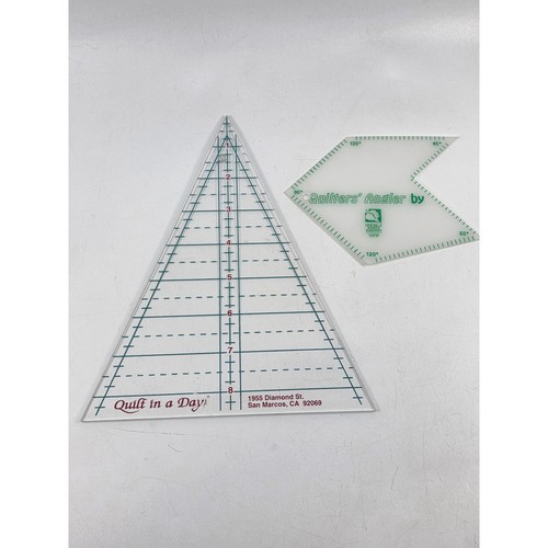 Quilt in a Day 60 Degree Triangle Ruler & House of White Birches Quilters Angler